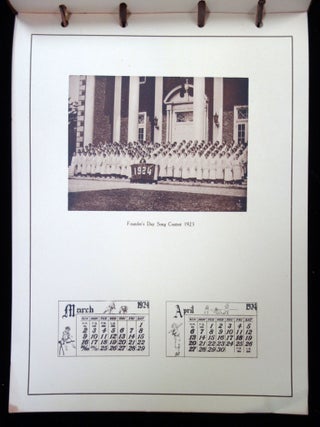1924 Vassar Calendar with Leather Cover