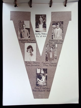 1924 Vassar Calendar with Leather Cover