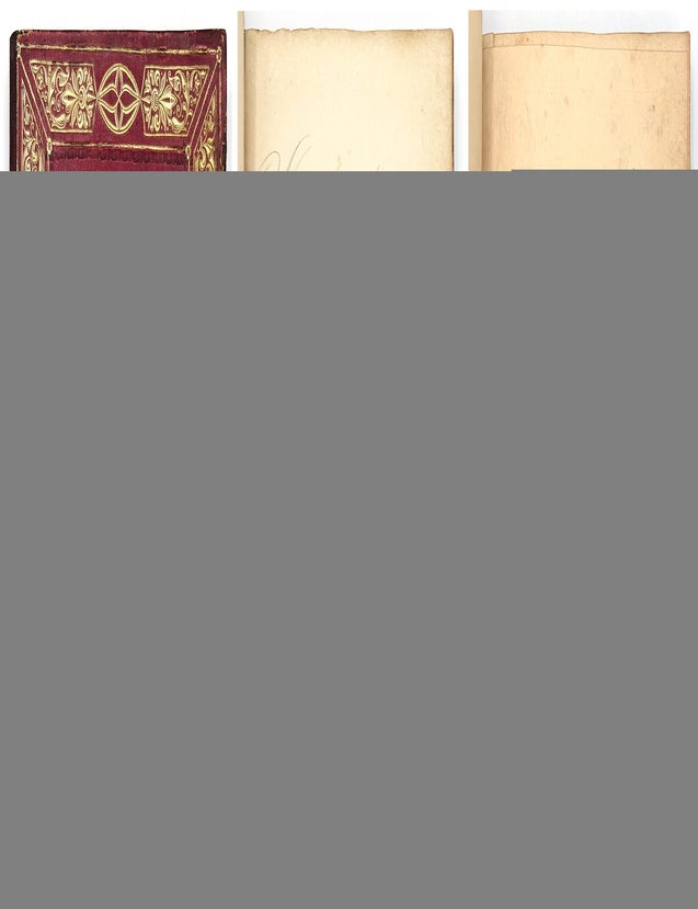 Item #26000194 Pennsylvania Friendship Album of Miss Ann Shafer -- pressed Flowers, Four-Leaf Clovers, Decorative Penmanship