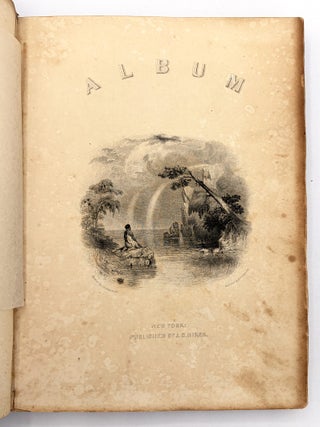 Pennsylvania Friendship Album of Miss Ann Shafer -- pressed Flowers, Four-Leaf Clovers, Decorative Penmanship