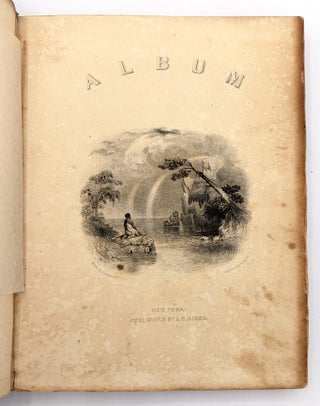 Pennsylvania Friendship Album of Miss Ann Shafer -- pressed Flowers, Four-Leaf Clovers, Decorative Penmanship