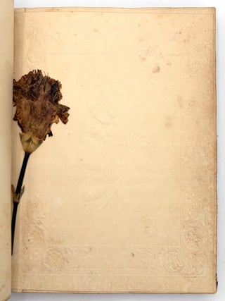 Pennsylvania Friendship Album of Miss Ann Shafer -- pressed Flowers, Four-Leaf Clovers, Decorative Penmanship