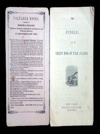 Item #2600021 The Jungle, or child's book of wild animals