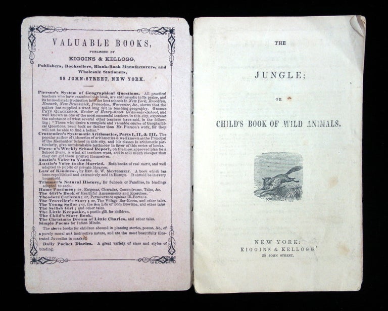 Item #2600021 The Jungle, or child's book of wild animals.