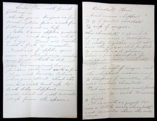 Collection of handwritten and typed recipes