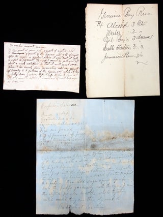 Collection of handwritten and typed recipes