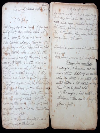 Collection of handwritten and typed recipes