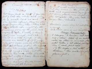Collection of handwritten and typed recipes