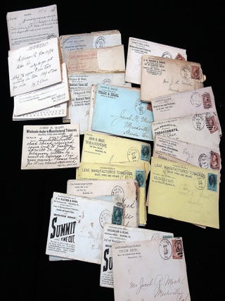 An Archive of over 600 pieces of Jacob Meck (1859-1930), prominent merchandising entrepreneur, postmaster, and cigar manufacturer, Meckville, Berks County, PA, 1864-1911
