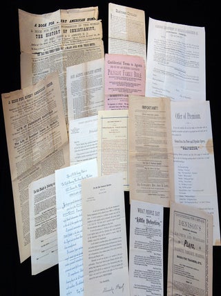 An Archive of over 600 pieces of Jacob Meck (1859-1930), prominent merchandising entrepreneur, postmaster, and cigar manufacturer, Meckville, Berks County, PA, 1864-1911