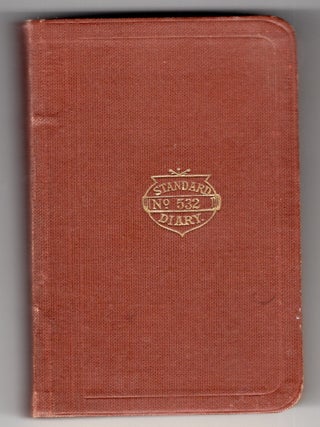 Item #2600032 The Standard Diary no. 532 of anonymous writer in Massachusetts. The Standard...