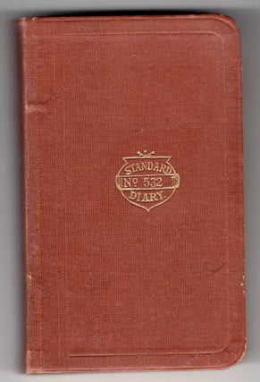 Item #2600032 The Standard Diary no. 532 of anonymous writer in Massachusetts. The Standard...
