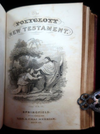The English Version of the Polyglott Bible: Containing the Old and New testaments, with the Marginal Readings: Together With A Copious and Original Selection of References to Parallel and Illustrative Passages. Exhibited in a Manner Hitherto Unattempted.. G. & C. Merriam Springfield