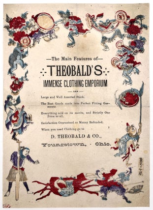 Item #26000453 Promotional Piece for Theobald's Immense Clothing Emporium Printed on Tissue Paper...