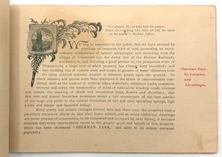 "Sherman Park" Advertising Booklet -- Developing Westchester County c.1891