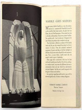 "Marble Goes Modern" -- Re-branding Marble as. Modern Material in the 1940s