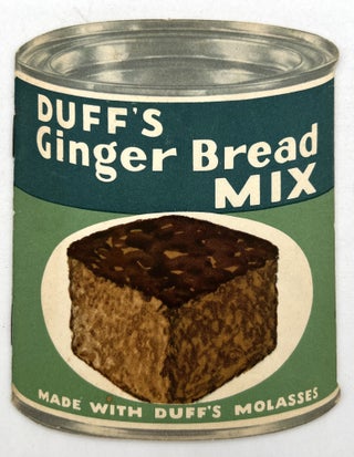 Item #260006206 "Duff's Ginger Bread Mix" - Advertising Recipe Book Die-Cut in...