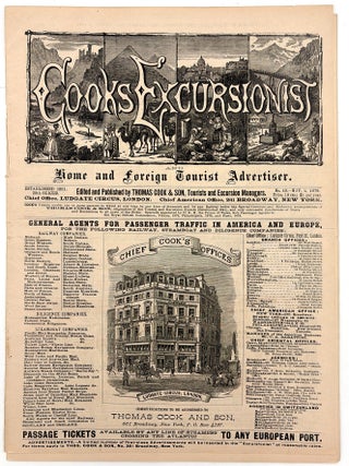 Item #260006248 Cook's Excusionist and Home and Foreign Tourist Advertiser -- 1879 Travel and...