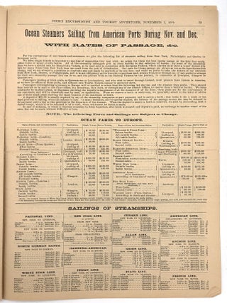 Cook's Excusionist and Home and Foreign Tourist Advertiser -- 1879 Travel and Tourism Serial