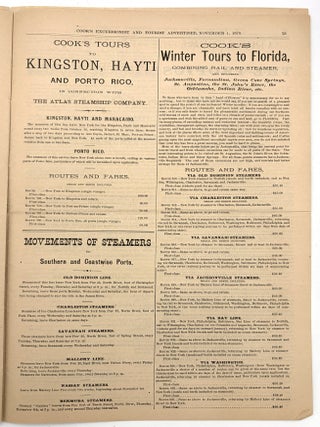 Cook's Excusionist and Home and Foreign Tourist Advertiser -- 1879 Travel and Tourism Serial