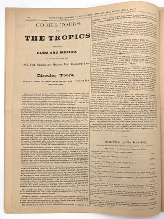 Cook's Excusionist and Home and Foreign Tourist Advertiser -- 1879 Travel and Tourism Serial