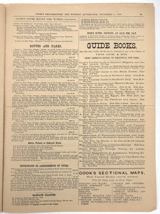 Cook's Excusionist and Home and Foreign Tourist Advertiser -- 1879 Travel and Tourism Serial