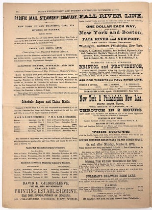 Cook's Excusionist and Home and Foreign Tourist Advertiser -- 1879 Travel and Tourism Serial