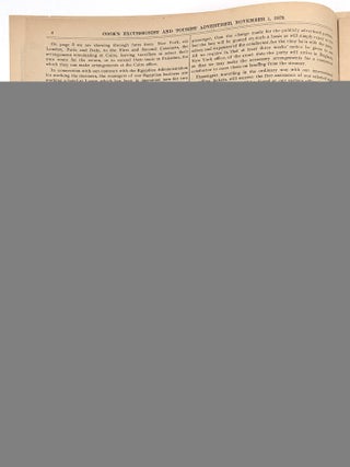 Cook's Excusionist and Home and Foreign Tourist Advertiser -- 1879 Travel and Tourism Serial