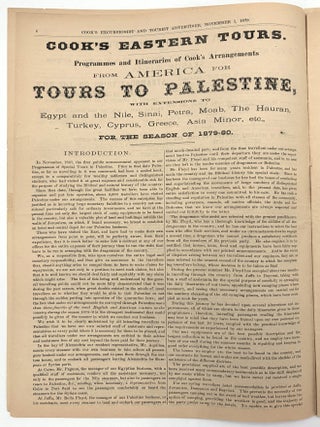 Cook's Excusionist and Home and Foreign Tourist Advertiser -- 1879 Travel and Tourism Serial