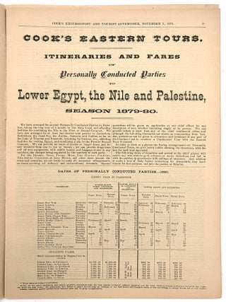 Cook's Excusionist and Home and Foreign Tourist Advertiser -- 1879 Travel and Tourism Serial