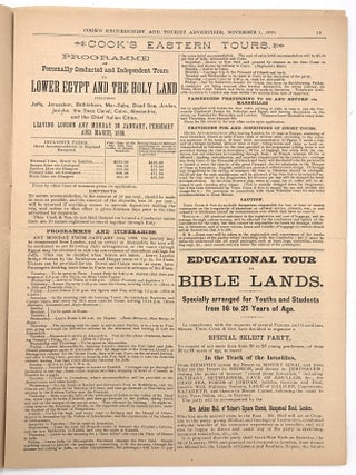 Cook's Excusionist and Home and Foreign Tourist Advertiser -- 1879 Travel and Tourism Serial