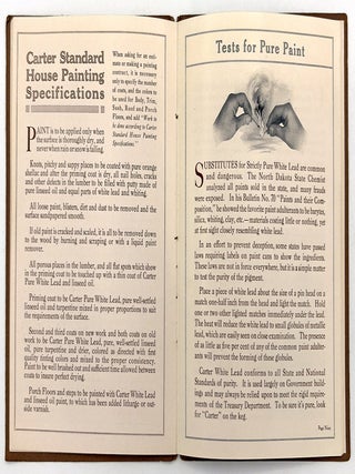 "A Text Book on House Painting" -- 1930s Advertising Booklet for Lead Paint