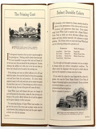 "A Text Book on House Painting" -- 1930s Advertising Booklet for Lead Paint