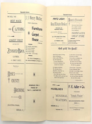 Deutsch-Amerikanische Typographia -- German American Union Printers Souvenir Booklet