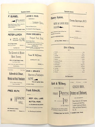 Deutsch-Amerikanische Typographia -- German American Union Printers Souvenir Booklet