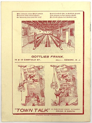 Deutsch-Amerikanische Typographia -- German American Union Printers Souvenir Booklet
