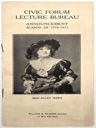 Item #260006529 1910-1911 Lecture Season Announcement from Talent Broker