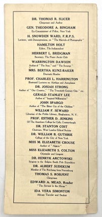 1910-1911 Lecture Season Announcement from Talent Broker