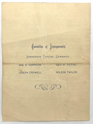 1869 Lee Literary Association Anniversary Program