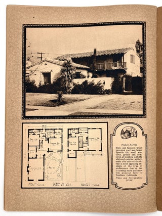"Spanish Homes" -- Advertising Spanish-Style Floor Plans and Designs to 1920s Home Builders