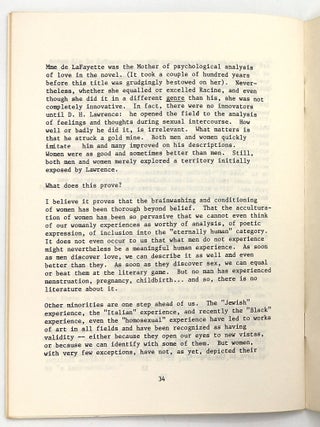 "From the Center" -- First Issue of 1970s Feminist Serial from Fairleigh Dickinson University Center for Women