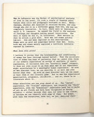 "From the Center" -- First Issue of 1970s Feminist Serial from Fairleigh Dickinson University Center for Women