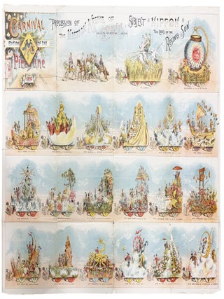 Item #260006992 Uncut 1890s Panorama -- Carnival Edition of the Picayune 1892 Procession of the...