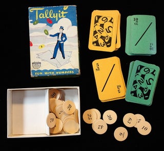 Item #26000700 Tallyit - Fun with Numbers - Image of Magician standing on Cards tossing "Tally...
