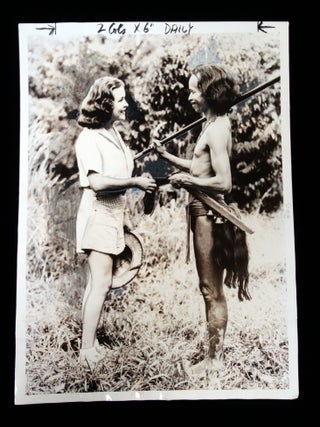 Fifteen (15) Press Photos - Osa & Martin Johnson -Motion Picture Explorer and Adventurer