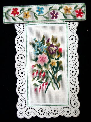 Item #26000964 Handmade Perforated or Punch Paper Needlepoint &ldquo;patch&rdquo; envelope