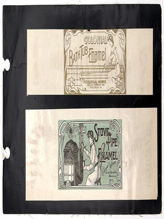 Item #26001079 Uncut and Unused Original Labels for Household Enamels - Women Paint Bathtub &...