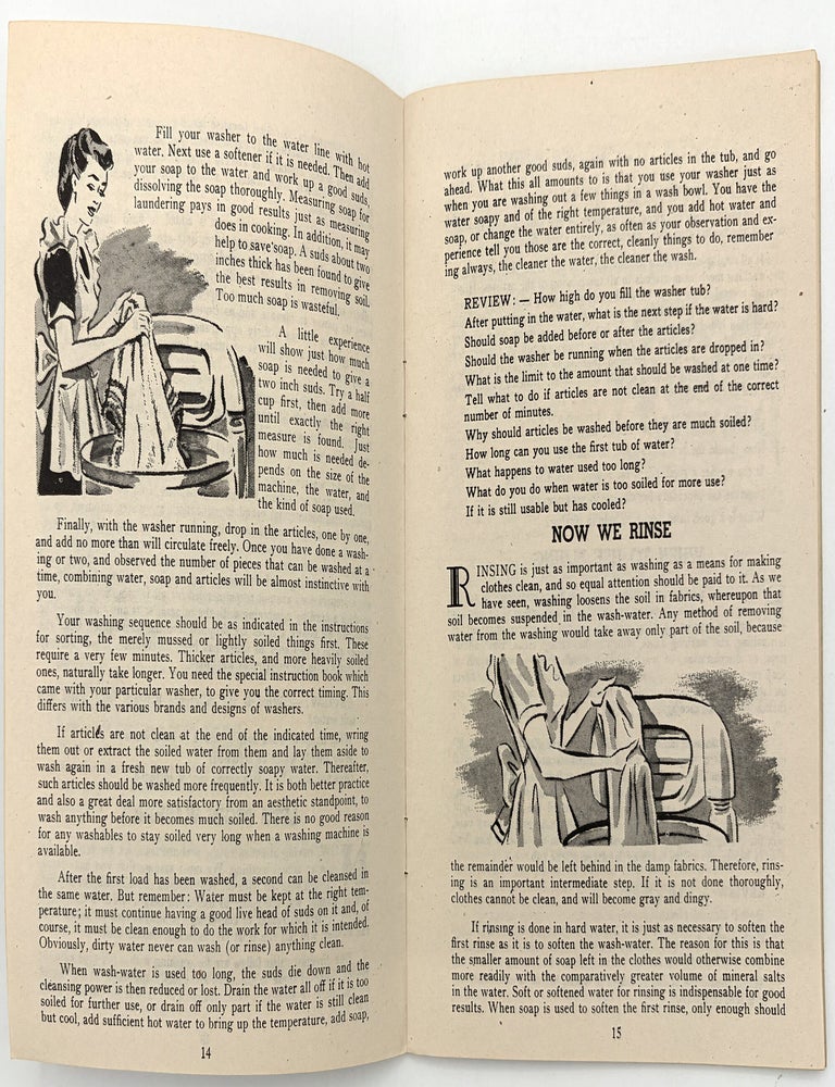 Item #26001209 "Simple Ways to Better Cleanliness" -- Guide to Laundering for Home Economics Students