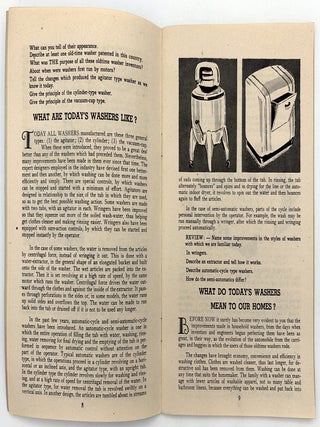 "Simple Ways to Better Cleanliness" -- Guide to Laundering for Home Economics Students