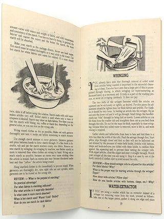 "Simple Ways to Better Cleanliness" -- Guide to Laundering for Home Economics Students
